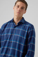 Camisa tartán cuello HK cuadros azules