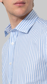 Camisa raya azul/blanca gr HK