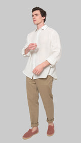 Camisa lino HK blanca