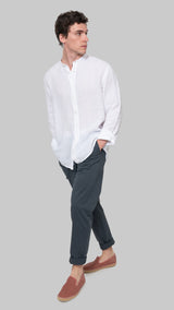 Camisa lino mao blanca