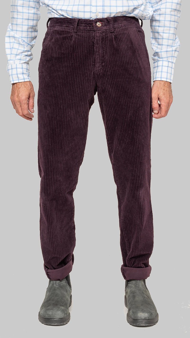 Chinese double eggplant corduroy