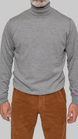 Jersey cisne merino gris claro