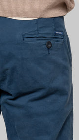 Chino slim blue trench coat