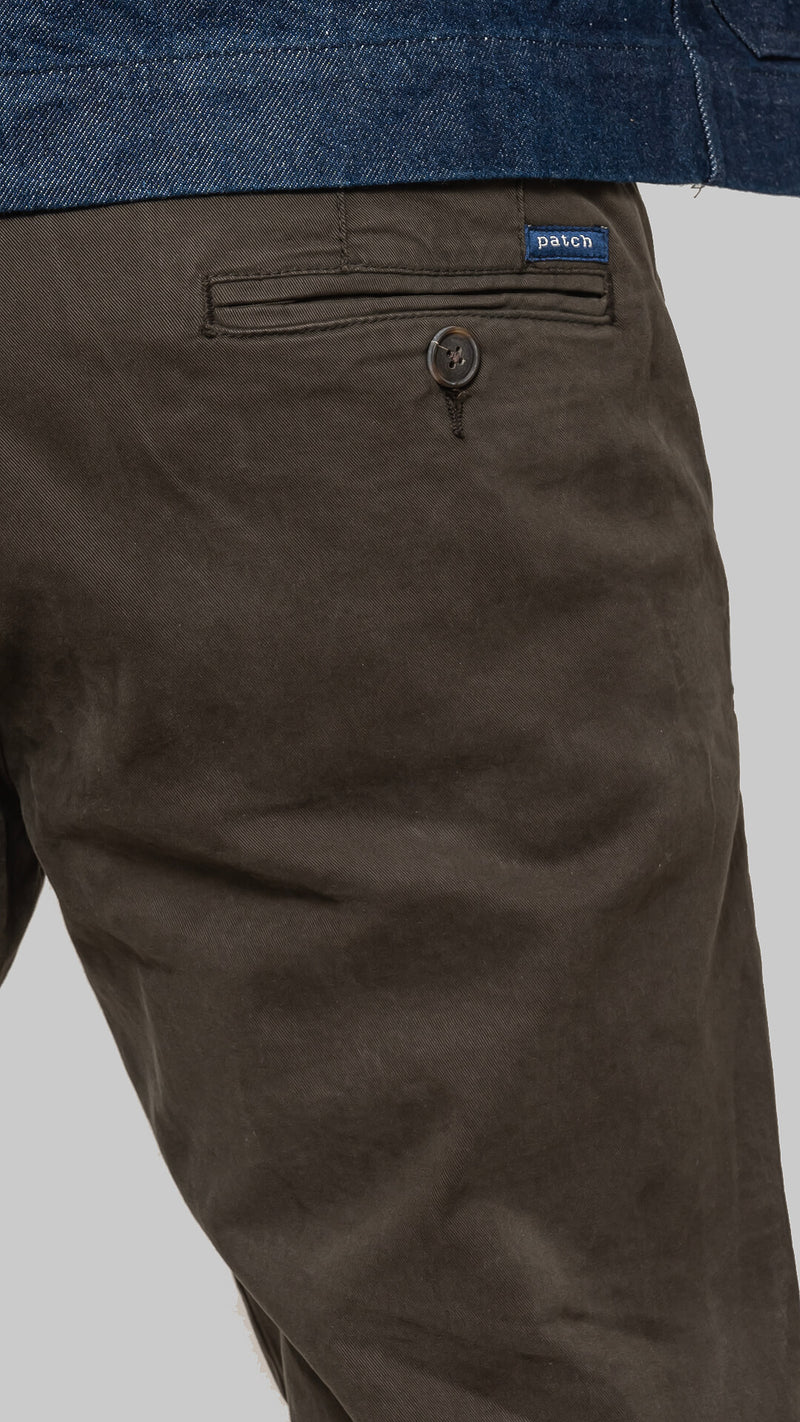 Chino slim green trench coat
