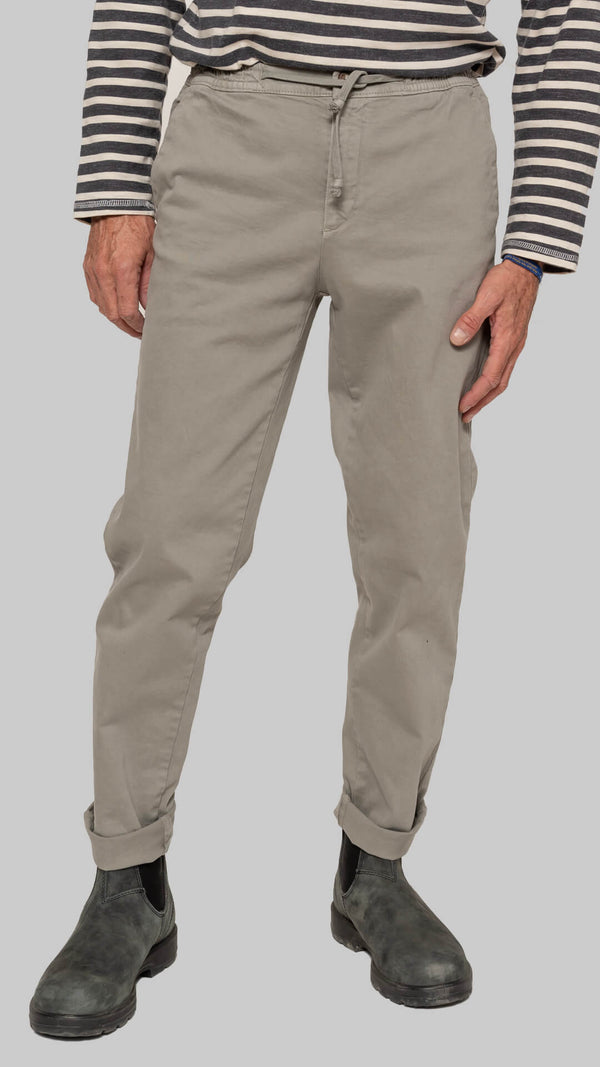 Pantalón Scout cordón gabardina gris
