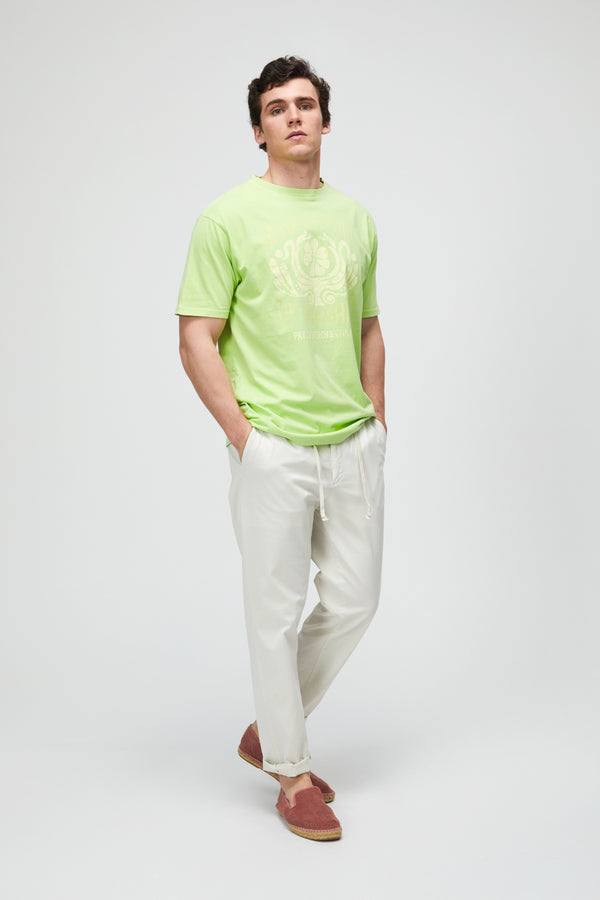 Camiseta pocket verde pistacho
