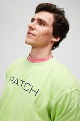Green Patch logo sweatshirt without hood 