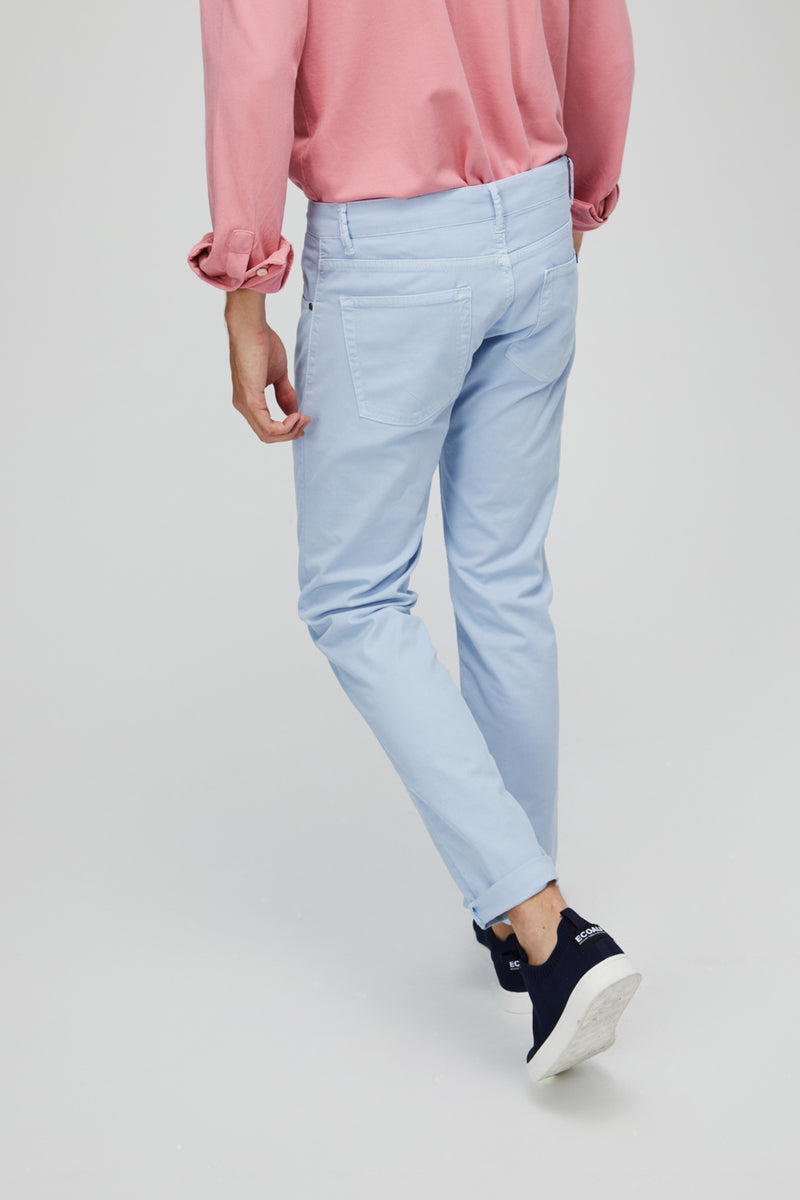 Dill 5-pocket bellardina slim fit pants light gray pv