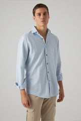 100% cotton shirt with classic collar 